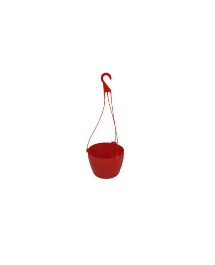 TEL Polypropylene Hanging Flower Tub 8" - Red