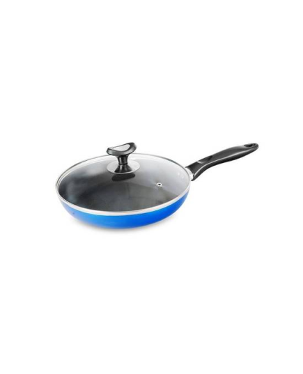 Topper Non-stick Elegant Fry Pan With Lid 24 Cm - Blue