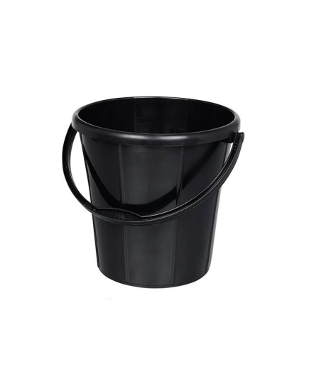 TEL Plastic Super Bucket 12L - Black