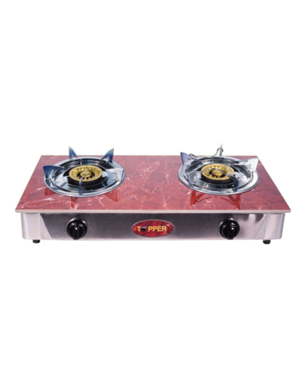 Topper Pearl Double LPG Stove - Maroon