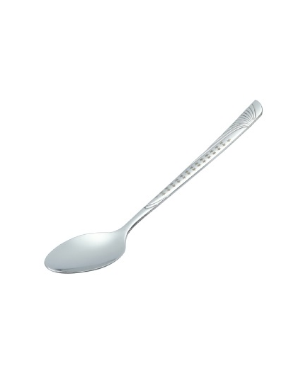 Topper 6 Pcs Lotus Tea Spoon Set - Silver