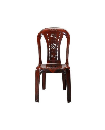 TEL Polypropylene Supreme Deco Flower Chair - Rose Wood