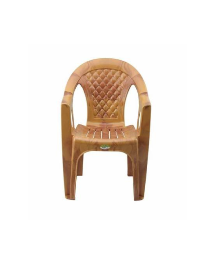 TEL Polypropylene Supreme Diamond Chair With Arm - Sandal Wood
