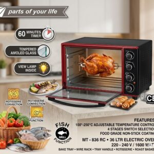 Miyako 36 Ltr Electric Oven (MT-836 RC)
